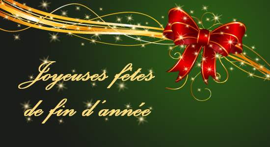 Joyeuses fêtes de fin d'année